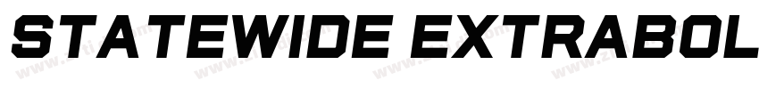 StateWide ExtraBold字体转换